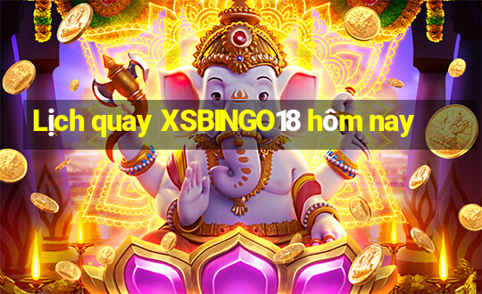 Lịch quay XSBINGO18 hôm nay