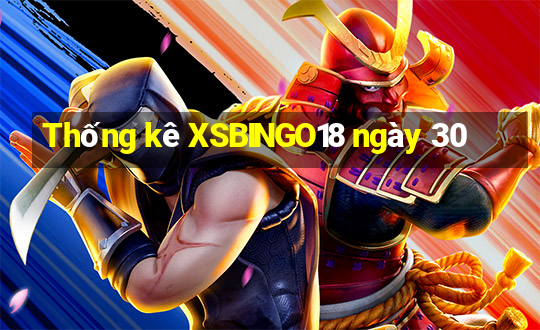 Thống kê XSBINGO18 ngày 30