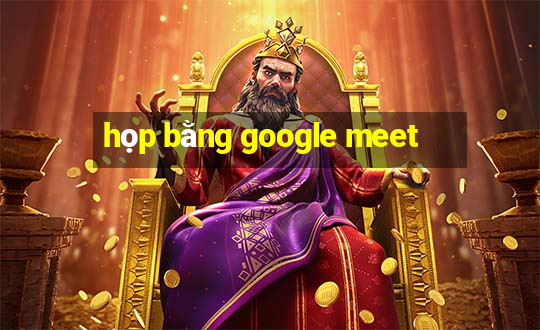 họp bằng google meet